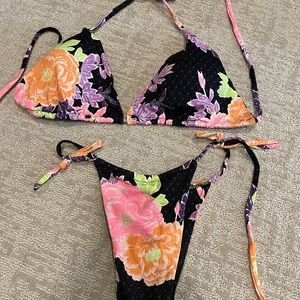 Vincija string tie adjustable bikini